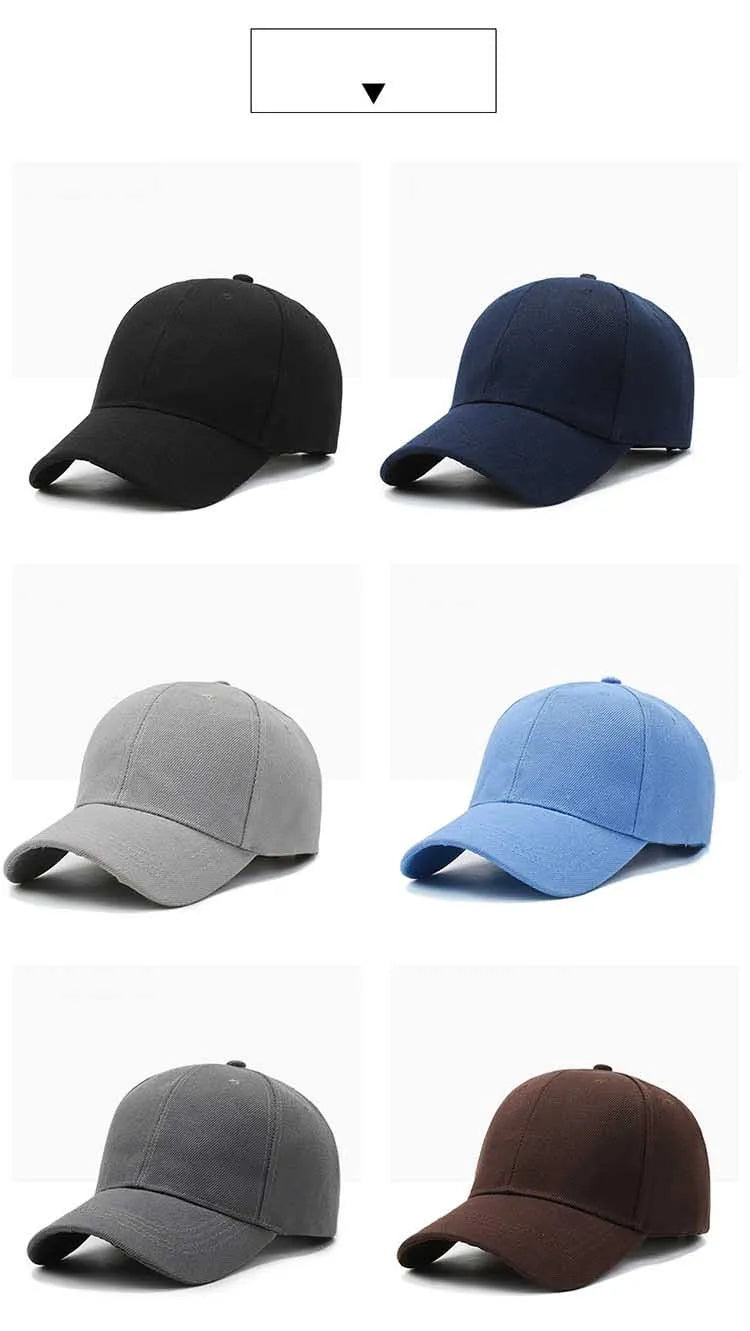 Unisex Cap Casual Plain Baseball Cap Adjustable Snapback Hats For Women Men Hip Hop Cap Street Dad Hat