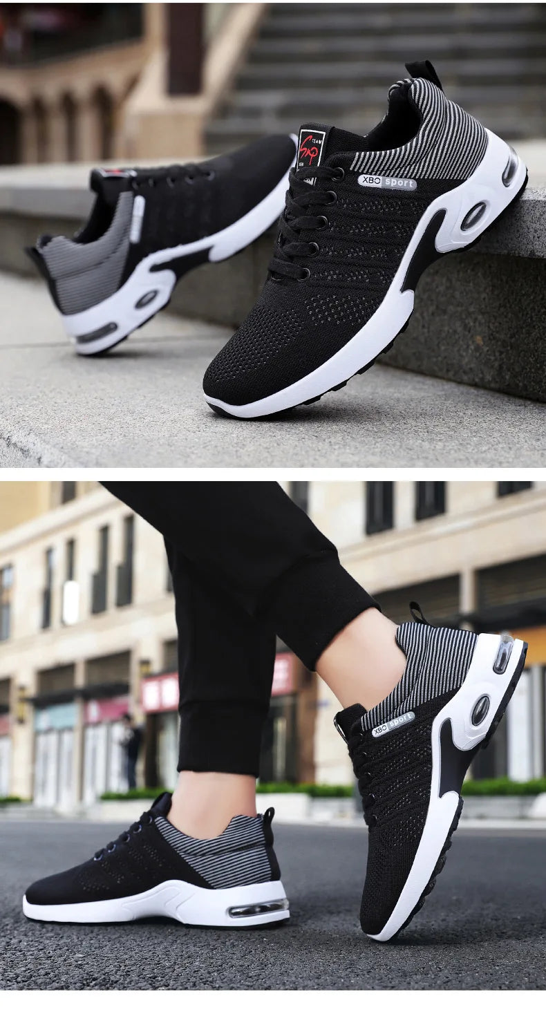 Shoes men 2024 new trend men's shoes breathable lace-up running shoes Korean version light casual sports shoes